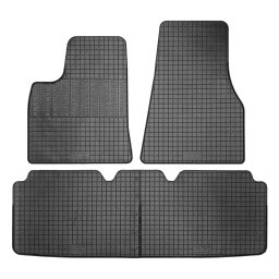 Set covorase auto din cauciuc pentru Tesla Model S 2012-, negre