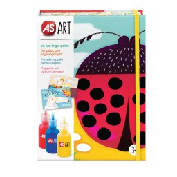 Set pictura cu degetele pentru copii AS Art, multicolor, 3 ani+