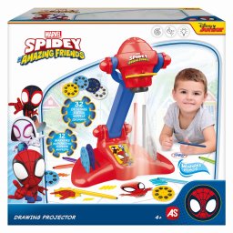 Proiector de desen pentru copii Spidey cu 32 modele si markere