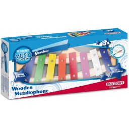 Xilofon din lemn Bontempi cu 8 note colorate pentru copii 3+