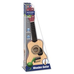 Chitara din lemn Bontempi 55 cm, 6 corzi acordabile, pentru copii 3+