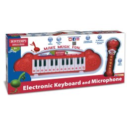 Set mini orga electronica si microfon karaoke Bontempi pentru copii 3+