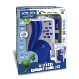 Boxa karaoke wireless Bontempi cu microfon, lumini si 70 melodii demo