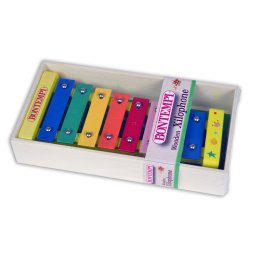 Xilofon din lemn pentru copii Bontempi, 8 note colorate
