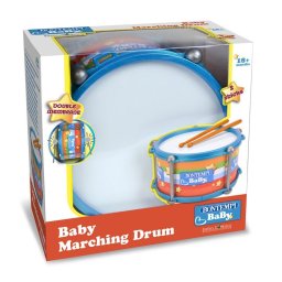 Toba de mars din lemn pentru copii Bontempi Baby, albastra, cu curea