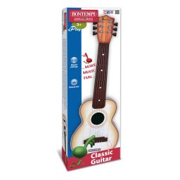 Chitara clasica Bontempi pentru copii, 6 corzi metalice, 55 cm