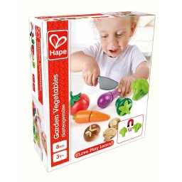 Set legume din gradina din lemn Hape, jucarie educativa 3+ ani