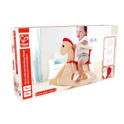 Balansoar din lemn Hape Calut pentru bebelusi, 10 luni+, multicolor
