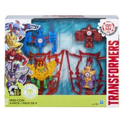 Figurine Mini-Con Transformers Hasbro, set 4 personaje pentru copii 5+