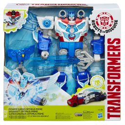Figurina Transformers Robots in Disguise Optimus Prime cu accesorii