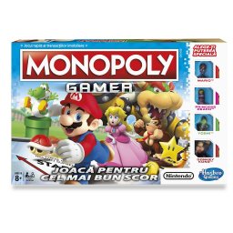Joc Monopoly Gamer în limba romana, Hasbro, 8+ ani, multicolor