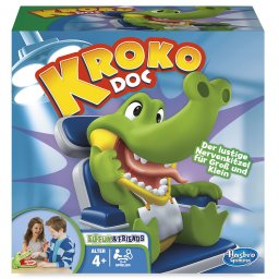 Joc Crocodilul la Dentist Hasbro, multicolor, pentru copii 4+ ani
