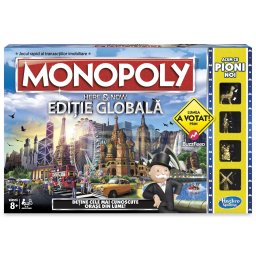 Joc Monopoly Here & Now Editie Globala în Limba Romana Hasbro