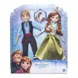 Set 2 papusi Anna si Kristoff Disney Frozen Hasbro, 5 articulatii