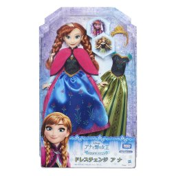 Papusa Anna Frozen cu transformare rochie 2 în 1, Hasbro