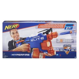 Blaster Nerf Hyperfire motorizat cu tambur de 25 proiectile