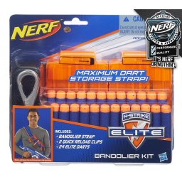 Centura Nerf pentru depozitare munitie, 24 proiectile, Hasbro