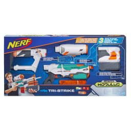 Blaster Nerf Modulus Tri-Strike modular 3 in 1 pentru copii 8+ ani