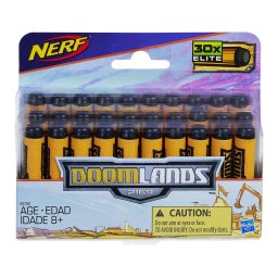 Munitie Nerf Doomlands Elite, 30 proiectile pentru blastere, 8+ ani