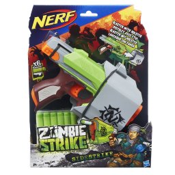 Blaster Nerf Zombie Sidestrike cu toc si 6 darts, pentru copii 8+