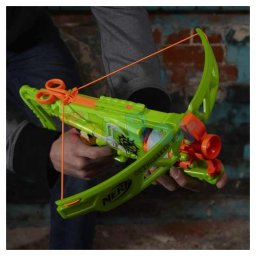 Arbaleta Nerf Zombie Strike Outbreaker Bow cu 5 sageti, 8+ ani