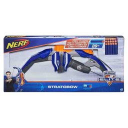 Arc Nerf N-Strike Elite Stratobow cu 15 darturi, pentru copii 8+ ani