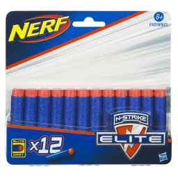 Set 12 cartuse Nerf N-Strike Elite din spuma pentru blaster, 8+