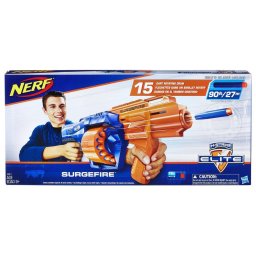 Pistol Nerf N-Strike Elite SurgeFire cu tambur rotativ 15 darturi