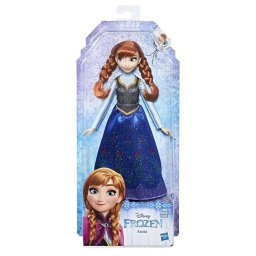 Papusa Disney Frozen Anna clasica cu rochie si pantofi, 3+ ani