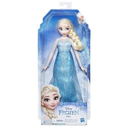 Papusa Elsa Frozen clasica Disney, cu rochie de regina si pantofi