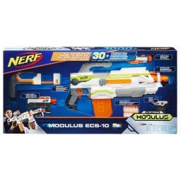 Pusca Nerf N-Strike Modulus ECS-10 cu accesorii si 30+ combinatii