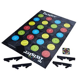 Twister Legat la Ochi Hasbro, joc interactiv tactil pentru 2+ jucatori