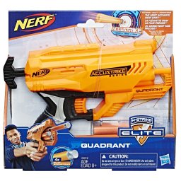 Pistol Nerf N-Strike Elite AccuStrike Quadrant cu 4 proiectile