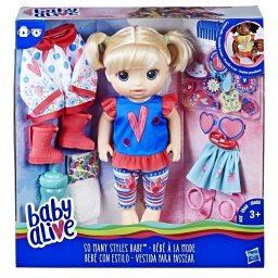 Papusa Baby Alive cu hainute de schimb si accesorii, 3 ani+