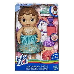 Papusa Baby Alive bebelus de petrecere aniversara cu accesorii