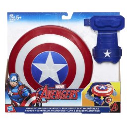 Scut magnetic Captain America cu manusa, set Avengers Hasbro