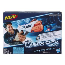 Pistol Nerf Laser Ops Pro AlphaPoint cu lumini, sunete si Bluetooth
