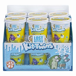 Set Lost Kitties Kit-Twins cu 2 figurine surpriza în cutie de înghetata
