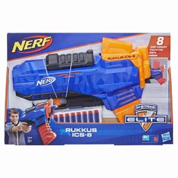 Blaster Nerf Rukkus ICS-8 cu rezervor automat si 8 proiectile Elite