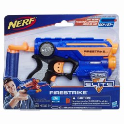 Blaster Nerf Elite Firestrike cu laser si 3 proiectile, 8+ ani