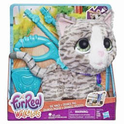 Pisica interactiva FurReal Walkalots cu lesa detasabila si sunete