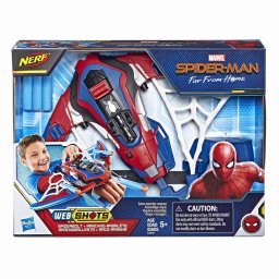 Arbaleta Spider-Man Web Shots cu sageti Nerf pentru copii 5+ ani