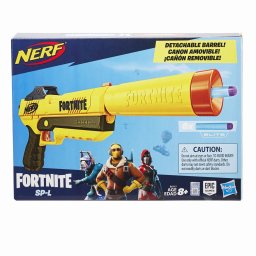 Blaster Nerf Fortnite SP-L cu teava detasabila si 6 darts Elite