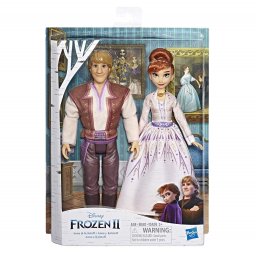 Set papusi Frozen 2 cu Anna si Kristoff Hasbro, multicolor, 3+ ani