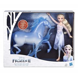 Papusa Elsa si Nokk Frozen 2 Hasbro, set cu figurina spiritului apei