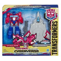 Figurina Transformers Cyberverse Optimus Prime cu armura Spark Armor