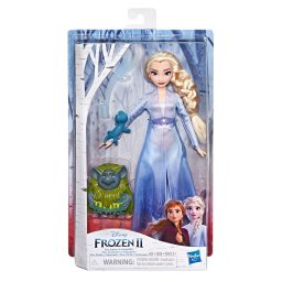 Papusa Elsa Frozen 2 cu Pabbie si Salamander, set de aventura