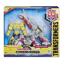 Figurina Transformers Bumblebee Spark Armor cu accesoriu si 2 personaje