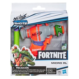 Blaster Nerf MicroShots Fortnite RL mini, portabil, cu 2 proiectile