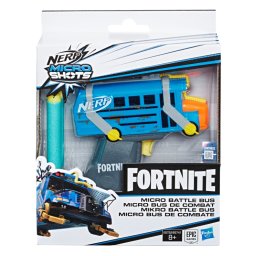 Blaster Nerf MicroShots Fortnite Battle Bus mini, cu 2 proiectile